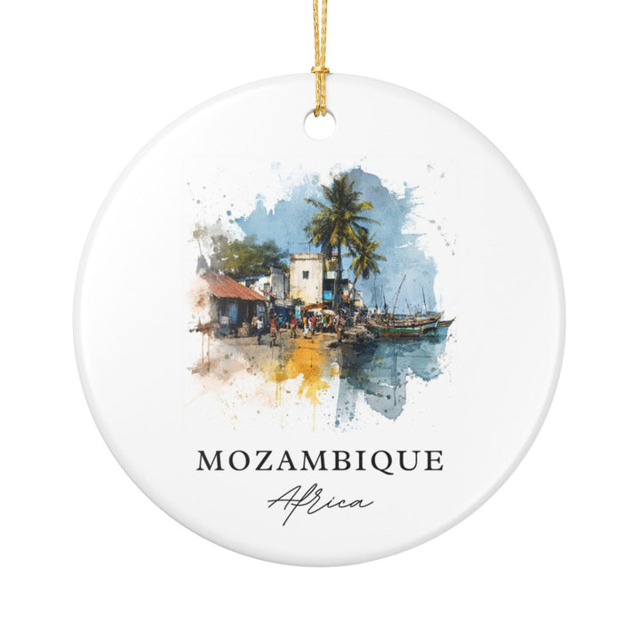 Mozambique Ornament: Unique Mozambique Souvenir, Mozambique Xmas Decor, and Authentic Mozambique Gift