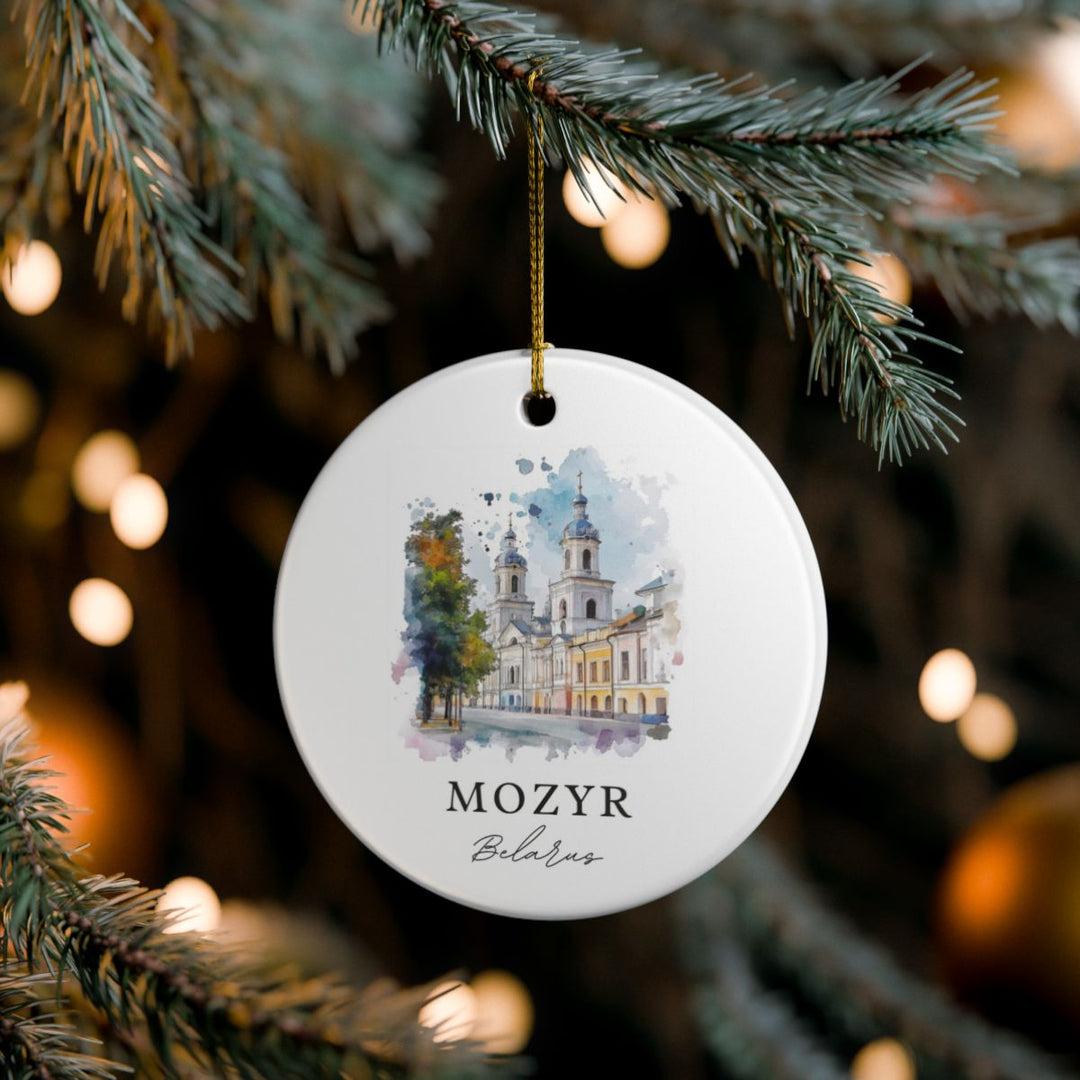Mozyr Belarus Ornament: Unique Mozyr Belarus Souvenir, Mozyr Belarus Xmas Decor, and Authentic Mozyr Belarus Gift