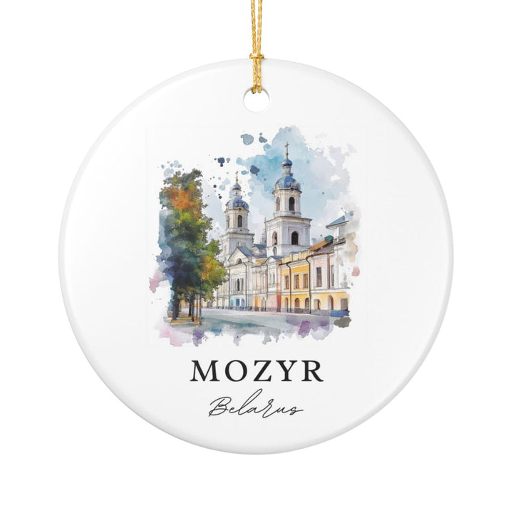 Mozyr Belarus Ornament: Unique Mozyr Belarus Souvenir, Mozyr Belarus Xmas Decor, and Authentic Mozyr Belarus Gift