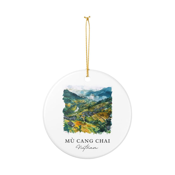 Mu Cang Chai Vietnam Ornament: Unique Mu Cang Chai Souvenir, Mu Cang Chai Vietnam Xmas Decor, and Authentic Mu Cang Chai Gift