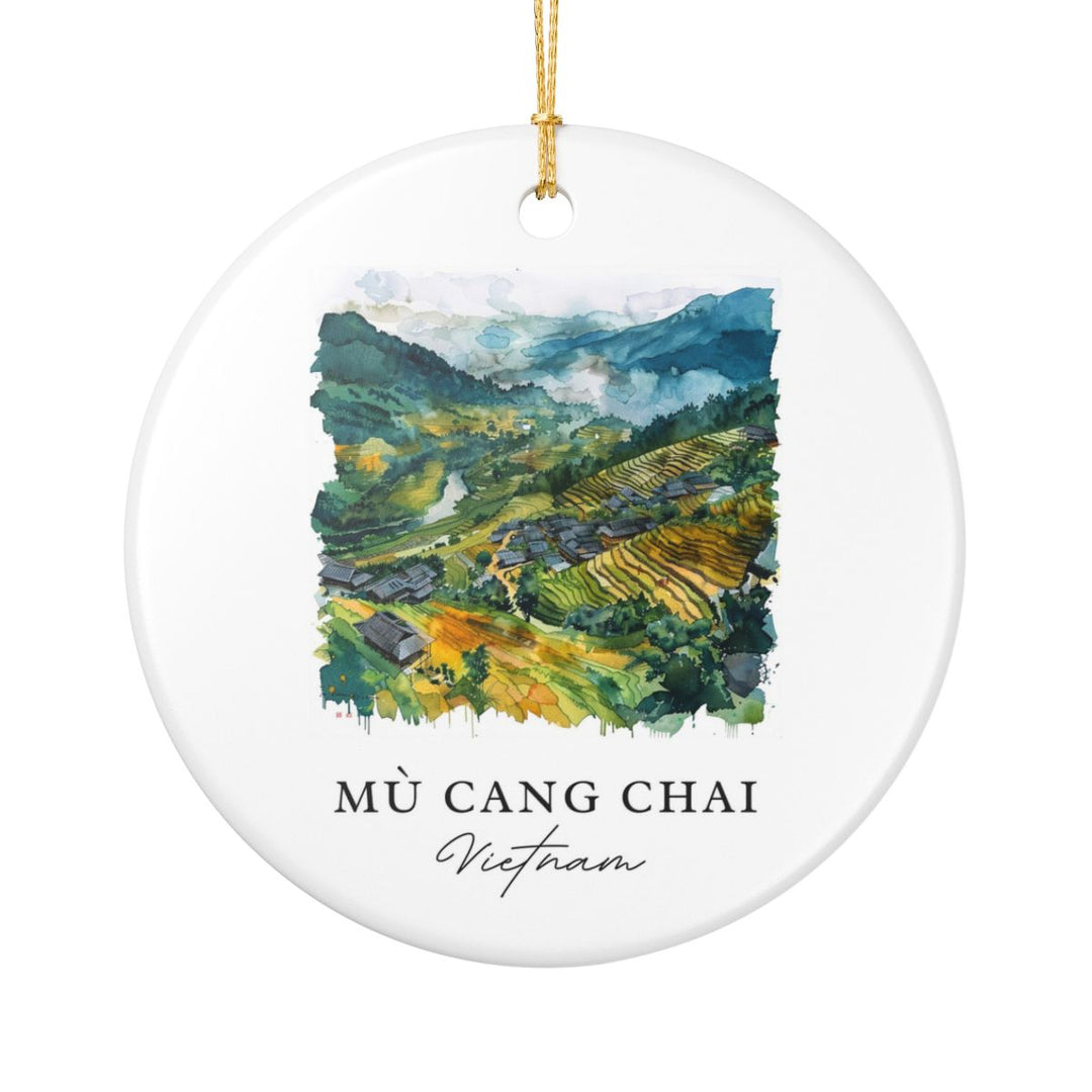Mu Cang Chai Vietnam Ornament: Unique Mu Cang Chai Souvenir, Mu Cang Chai Vietnam Xmas Decor, and Authentic Mu Cang Chai Gift