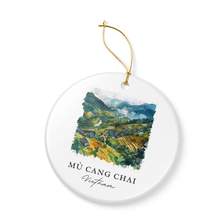 Mu Cang Chai Vietnam Ornament: Unique Mu Cang Chai Souvenir, Mu Cang Chai Vietnam Xmas Decor, and Authentic Mu Cang Chai Gift