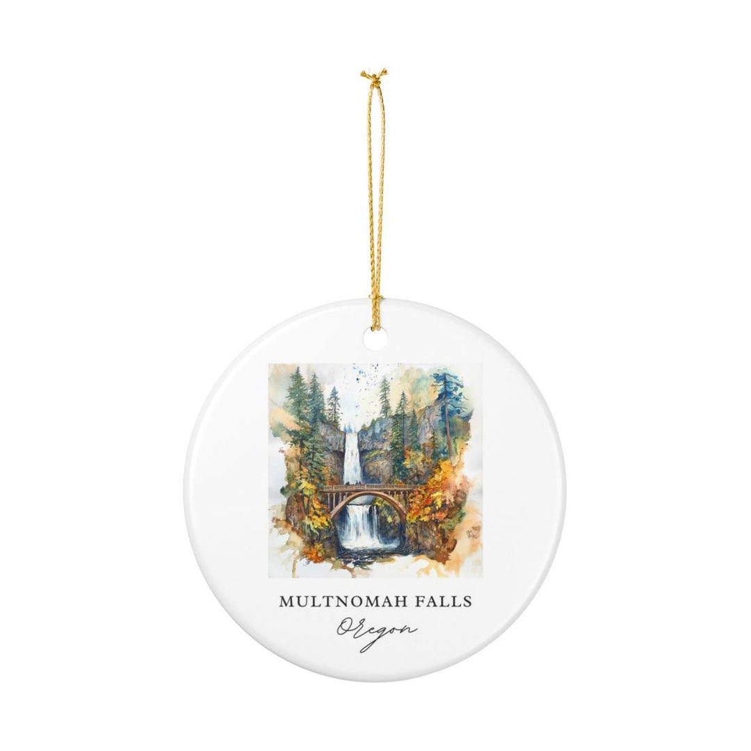 Multnomah Falls Ornament: Unique Multnomah Falls Souvenir, Multnomah Falls Xmas Decor, and Authentic Multnomah Falls Gift