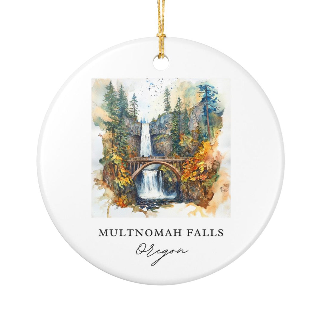 Multnomah Falls Ornament: Unique Multnomah Falls Souvenir, Multnomah Falls Xmas Decor, and Authentic Multnomah Falls Gift