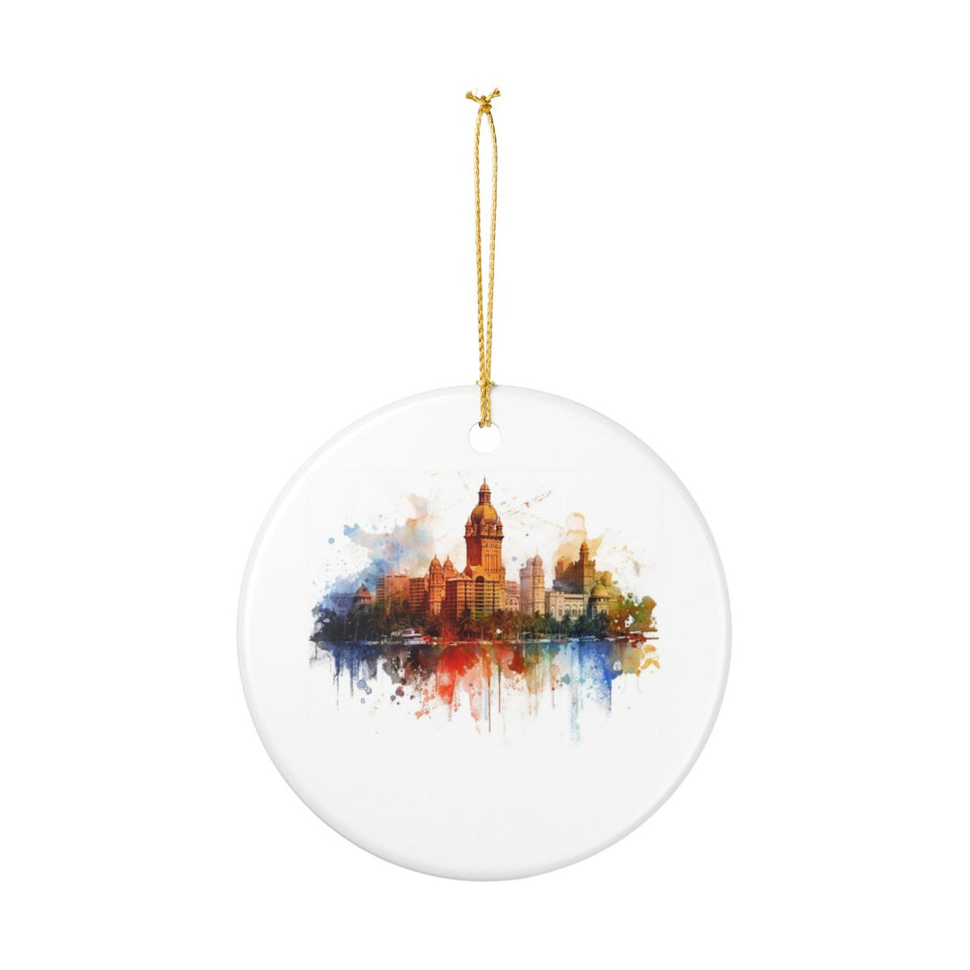 Mumbai India Ornament: Unique Mumbai Souvenir, Mumbai India Xmas Decor, and Authentic Mumbai Gift