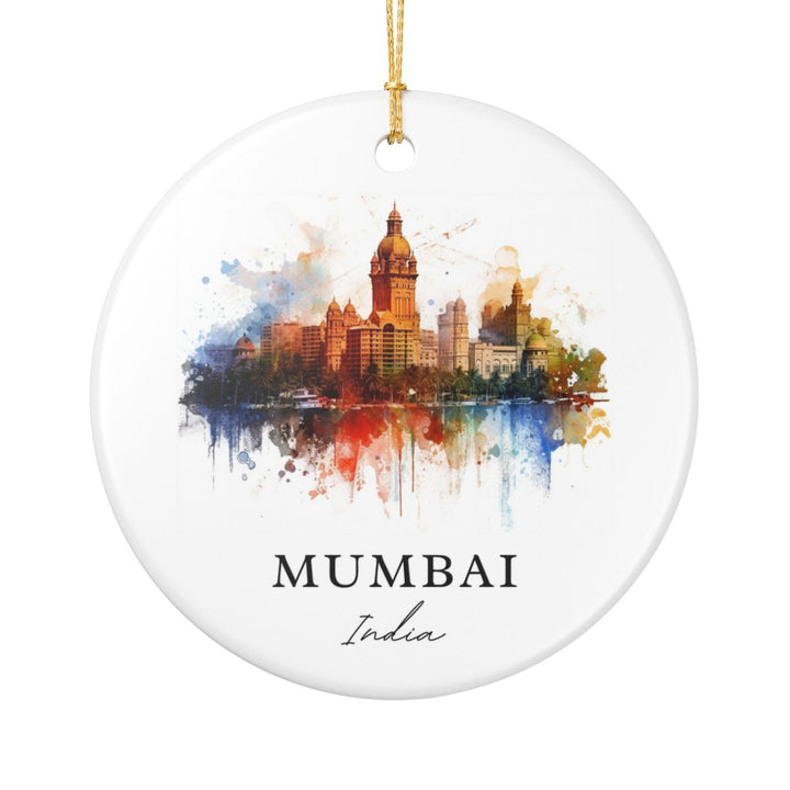 Mumbai India Ornament: Unique Mumbai Souvenir, Mumbai India Xmas Decor, and Authentic Mumbai Gift