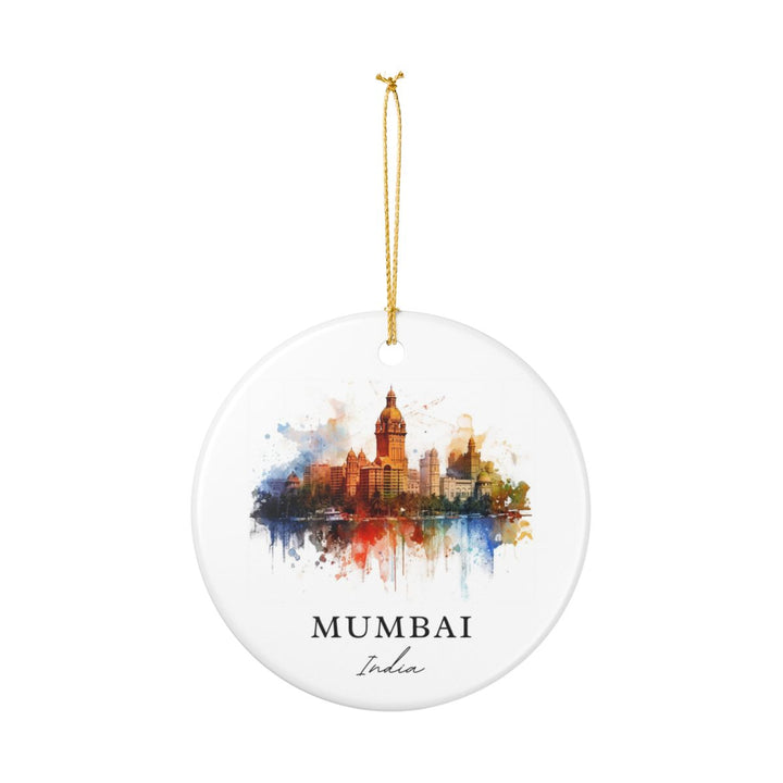Mumbai India Ornament: Unique Mumbai Souvenir, Mumbai India Xmas Decor, and Authentic Mumbai Gift