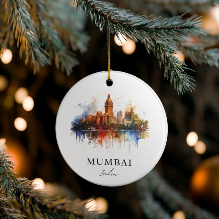 Mumbai India Ornament: Unique Mumbai Souvenir, Mumbai India Xmas Decor, and Authentic Mumbai Gift