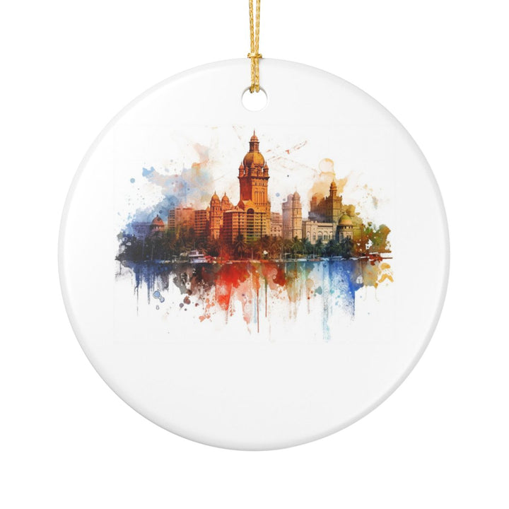 Mumbai India Ornament: Unique Mumbai Souvenir, Mumbai India Xmas Decor, and Authentic Mumbai Gift