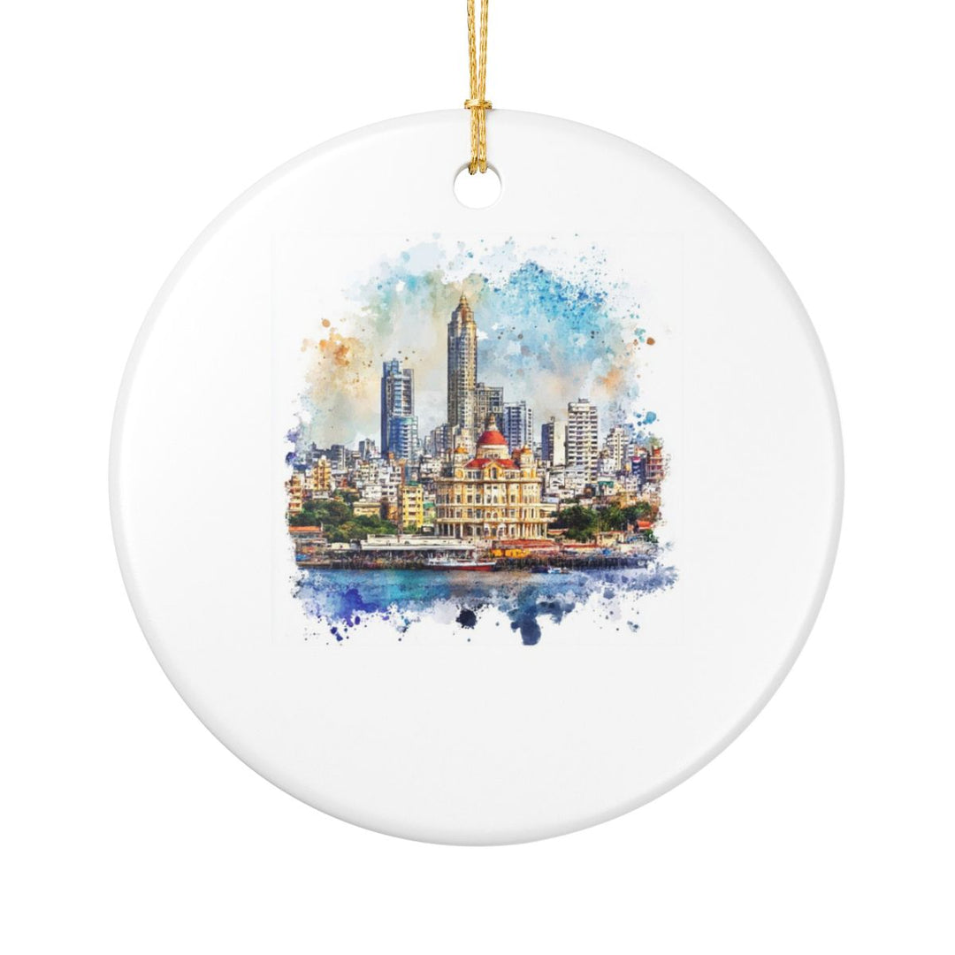 Mumbai India Ornament: Unique Mumbai Souvenir, Mumbai India Xmas Decor, and Authentic Mumbai Gift
