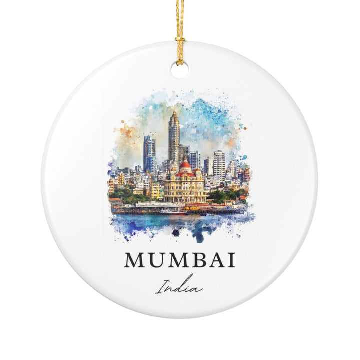 Mumbai India Ornament: Unique Mumbai Souvenir, Mumbai India Xmas Decor, and Authentic Mumbai Gift