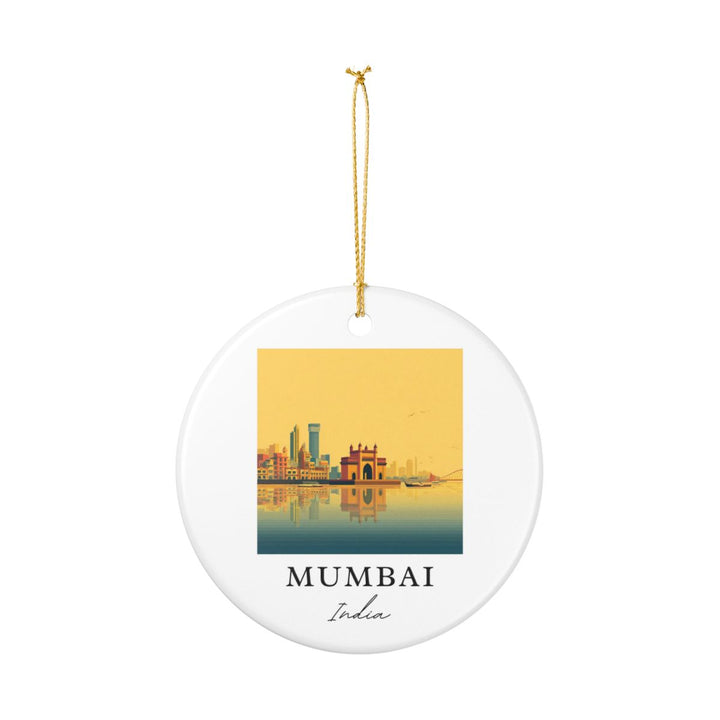 Mumbai India Ornament: Unique Mumbai Souvenir, Mumbai India Xmas Decor, and Authentic Mumbai Gift