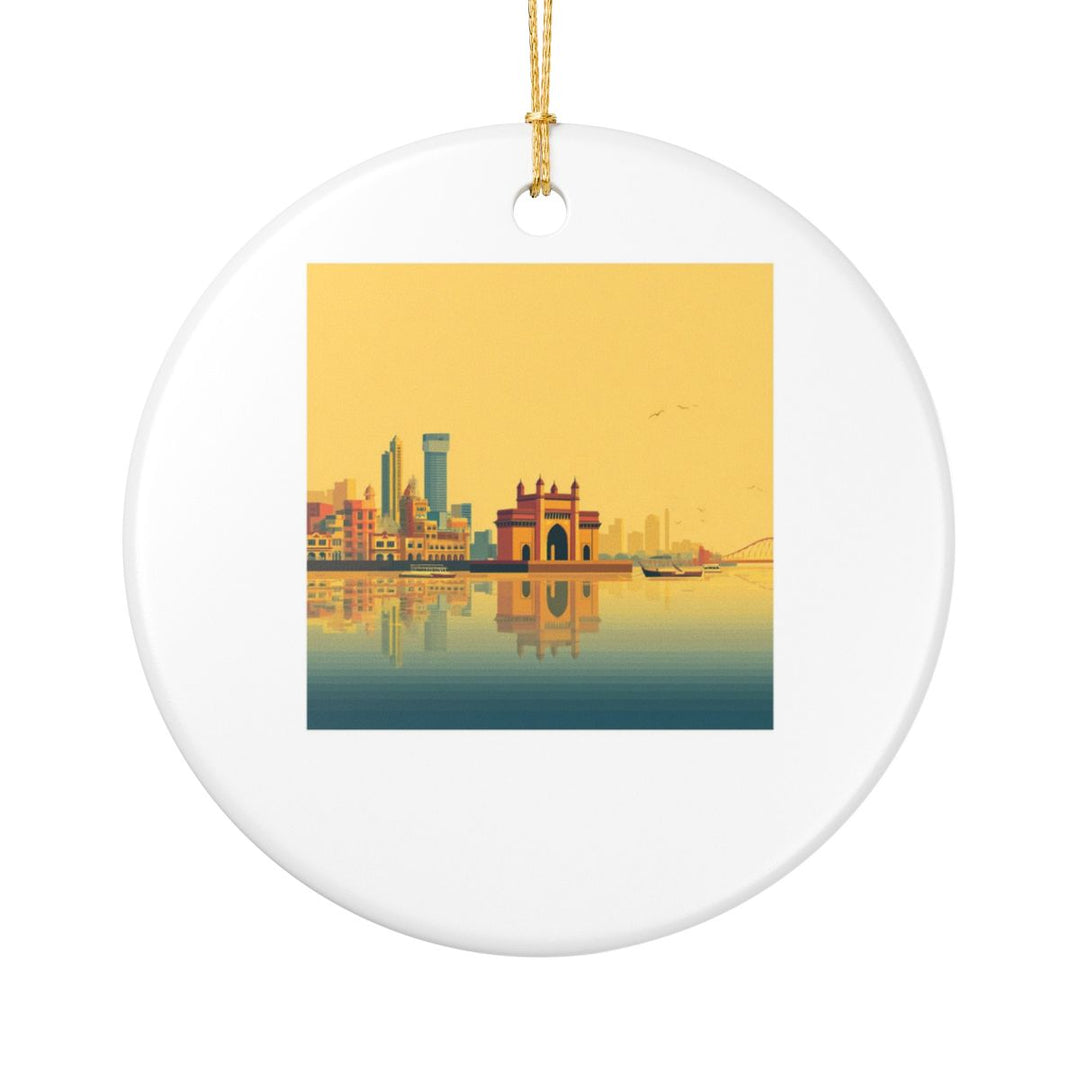 Mumbai India Ornament: Unique Mumbai Souvenir, Mumbai India Xmas Decor, and Authentic Mumbai Gift