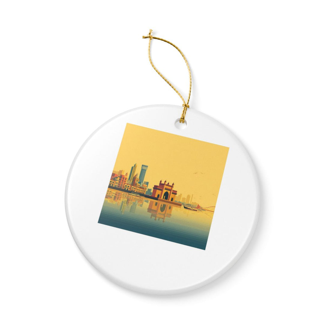 Mumbai India Ornament: Unique Mumbai Souvenir, Mumbai India Xmas Decor, and Authentic Mumbai Gift