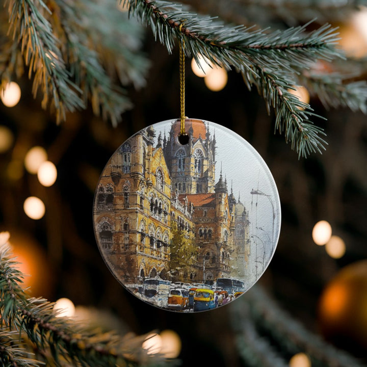 Mumbai India Ornament: Unique Mumbai Souvenir, Mumbai India Xmas Decor, and Authentic Mumbai Gift