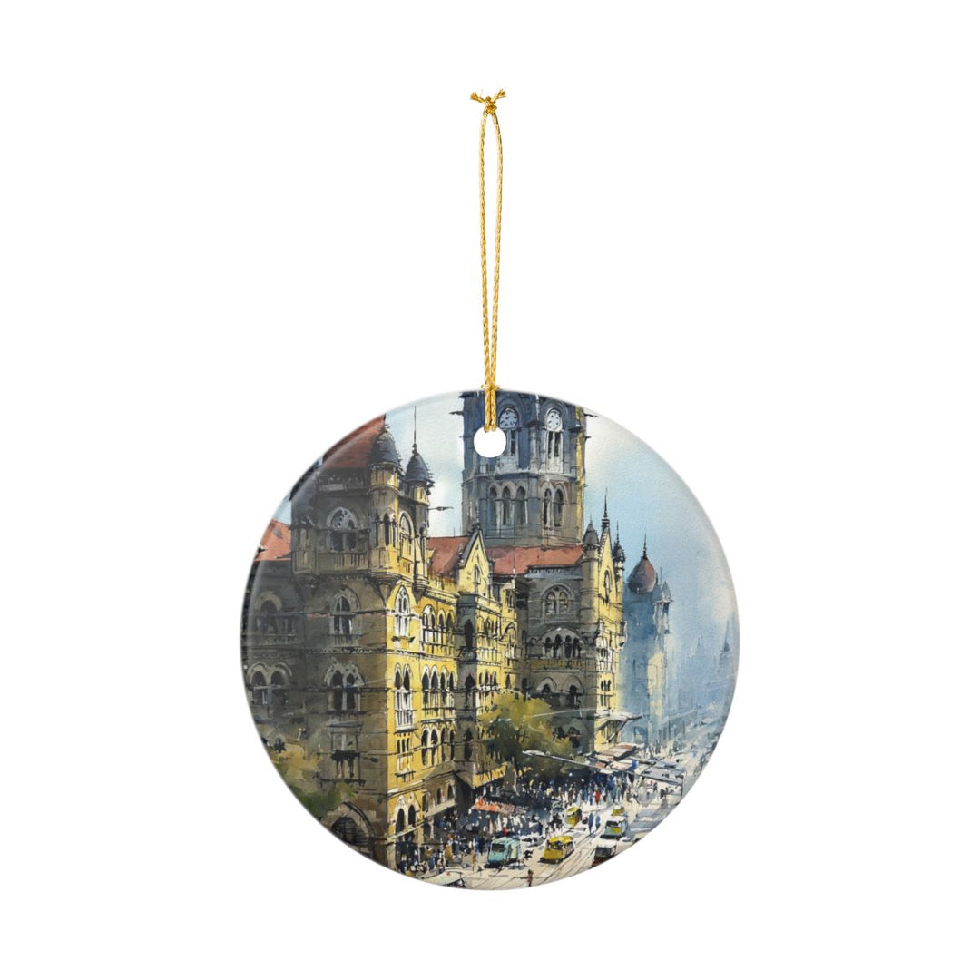 Mumbai India Ornament: Unique Mumbai Souvenir, Mumbai India Xmas Decor, and Authentic Mumbai Gift
