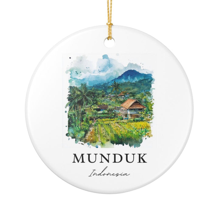 Munduk Indonesia Ornament: Unique Munduk Souvenir, Munduk Indonesia Xmas Decor, and Authentic Munduk Gift