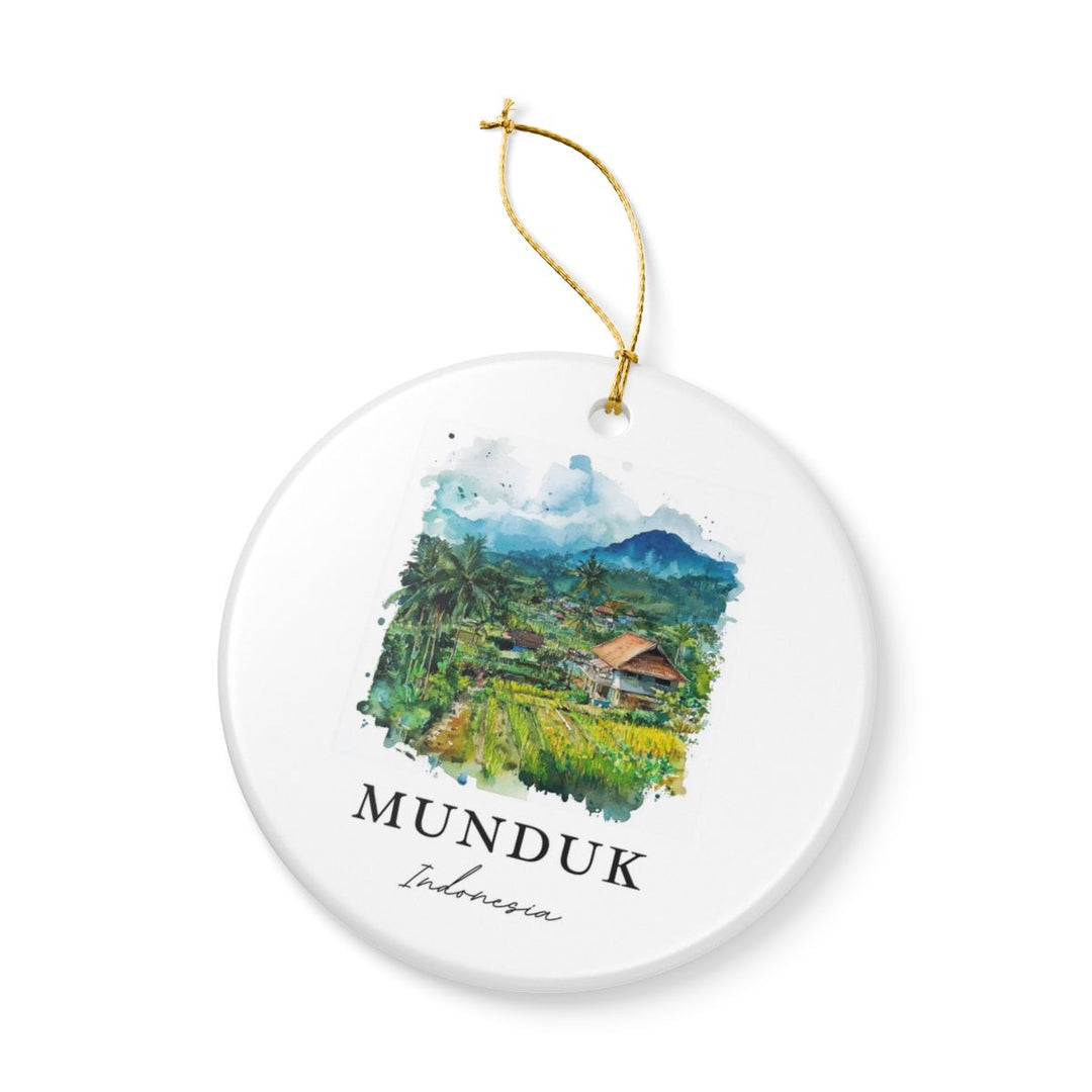 Munduk Indonesia Ornament: Unique Munduk Souvenir, Munduk Indonesia Xmas Decor, and Authentic Munduk Gift