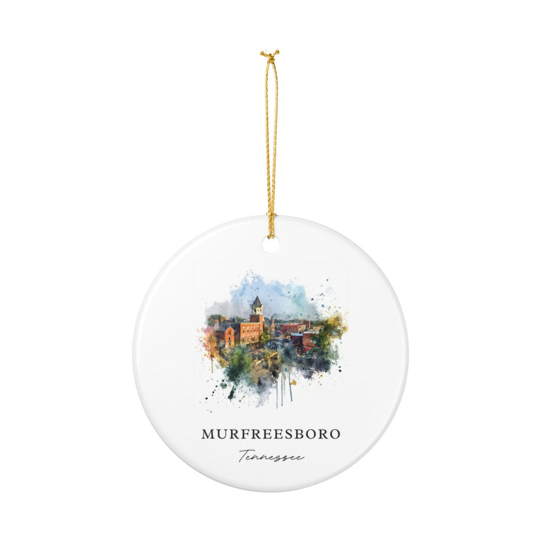Murfreesboro Tennessee Ornament: Unique Murfreesboro Souvenir, Murfreesboro Tennessee Xmas Decor, and Authentic Murfreesboro Gift