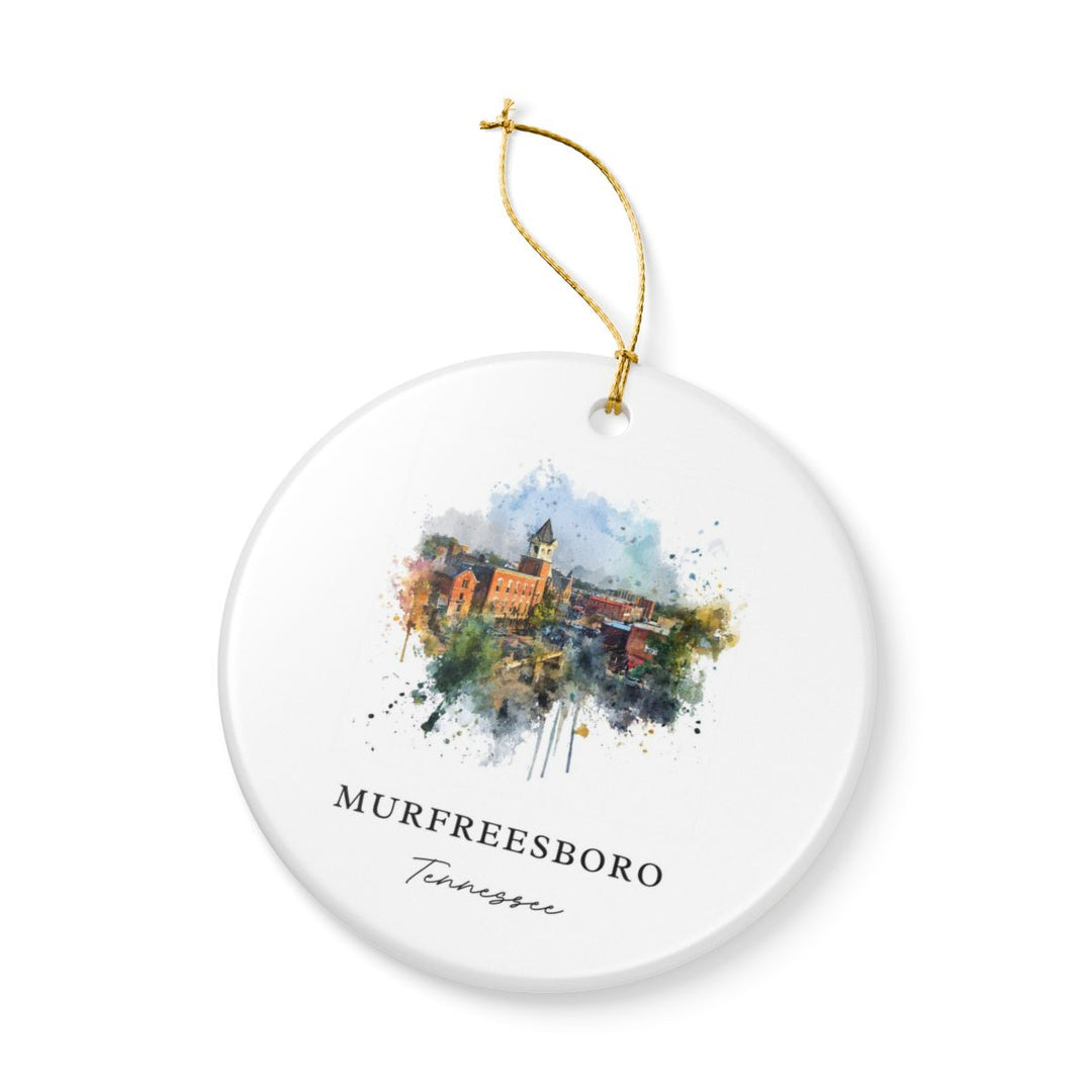 Murfreesboro Tennessee Ornament: Unique Murfreesboro Souvenir, Murfreesboro Tennessee Xmas Decor, and Authentic Murfreesboro Gift