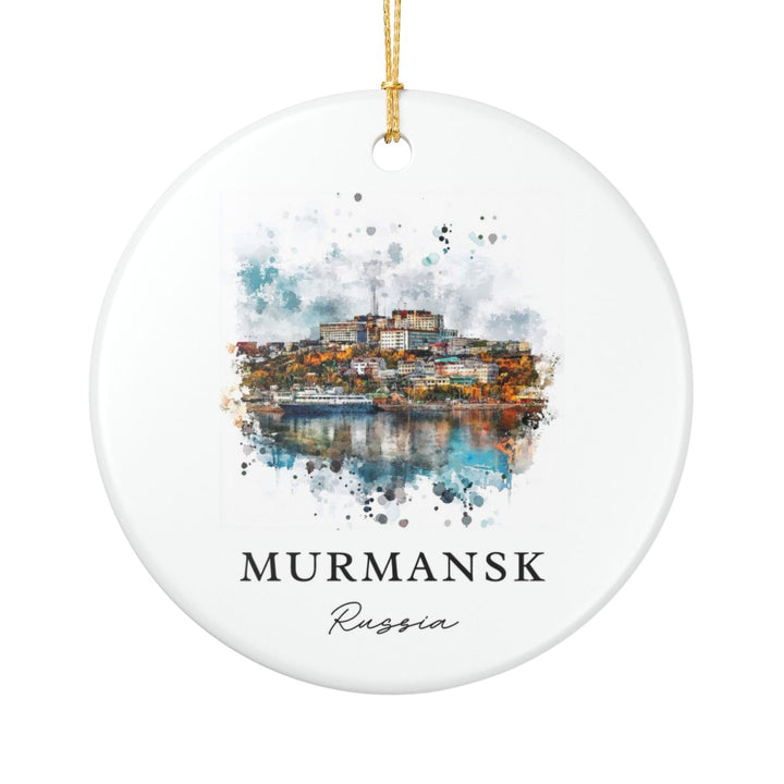 Murmansk Russia Ornament: Unique Murmansk Souvenir, Murmansk Russia Xmas Decor, and Authentic Murmansk Gift