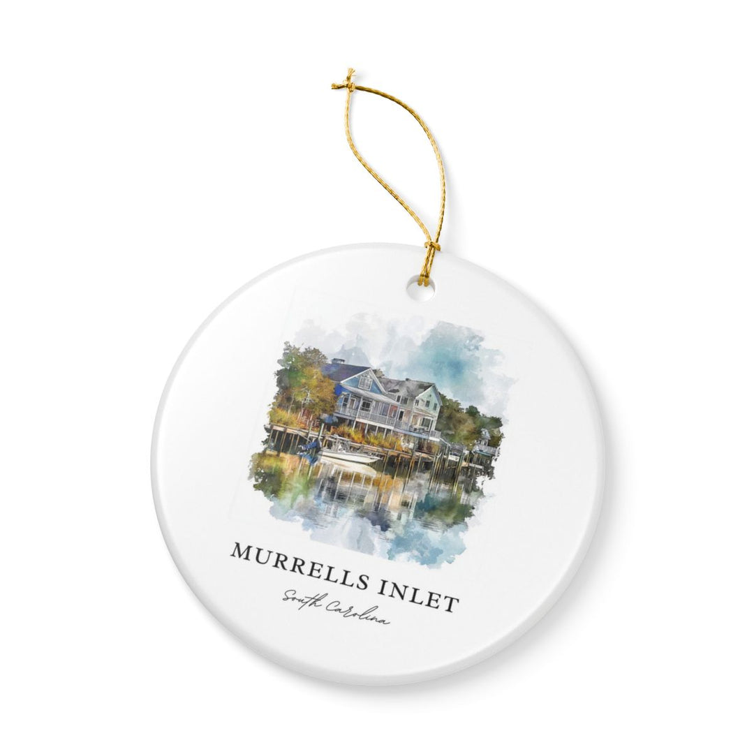 Murrells Inlet South Carolina USA Ornament: Unique Murrells Inlet Souvenir, Murrells Inlet Xmas Decor, and Authentic Murrells Inlet Gift
