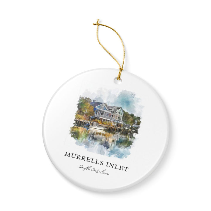 Murrells Inlet South Carolina USA Ornament: Unique Murrells Inlet Souvenir, Murrells Inlet Xmas Decor, and Authentic Murrells Inlet Gift