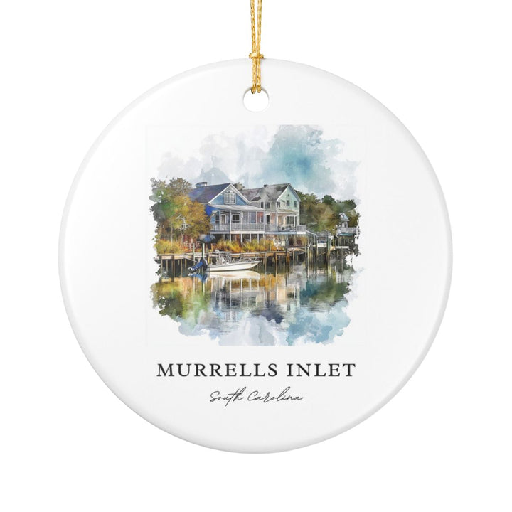 Murrells Inlet South Carolina USA Ornament: Unique Murrells Inlet Souvenir, Murrells Inlet Xmas Decor, and Authentic Murrells Inlet Gift