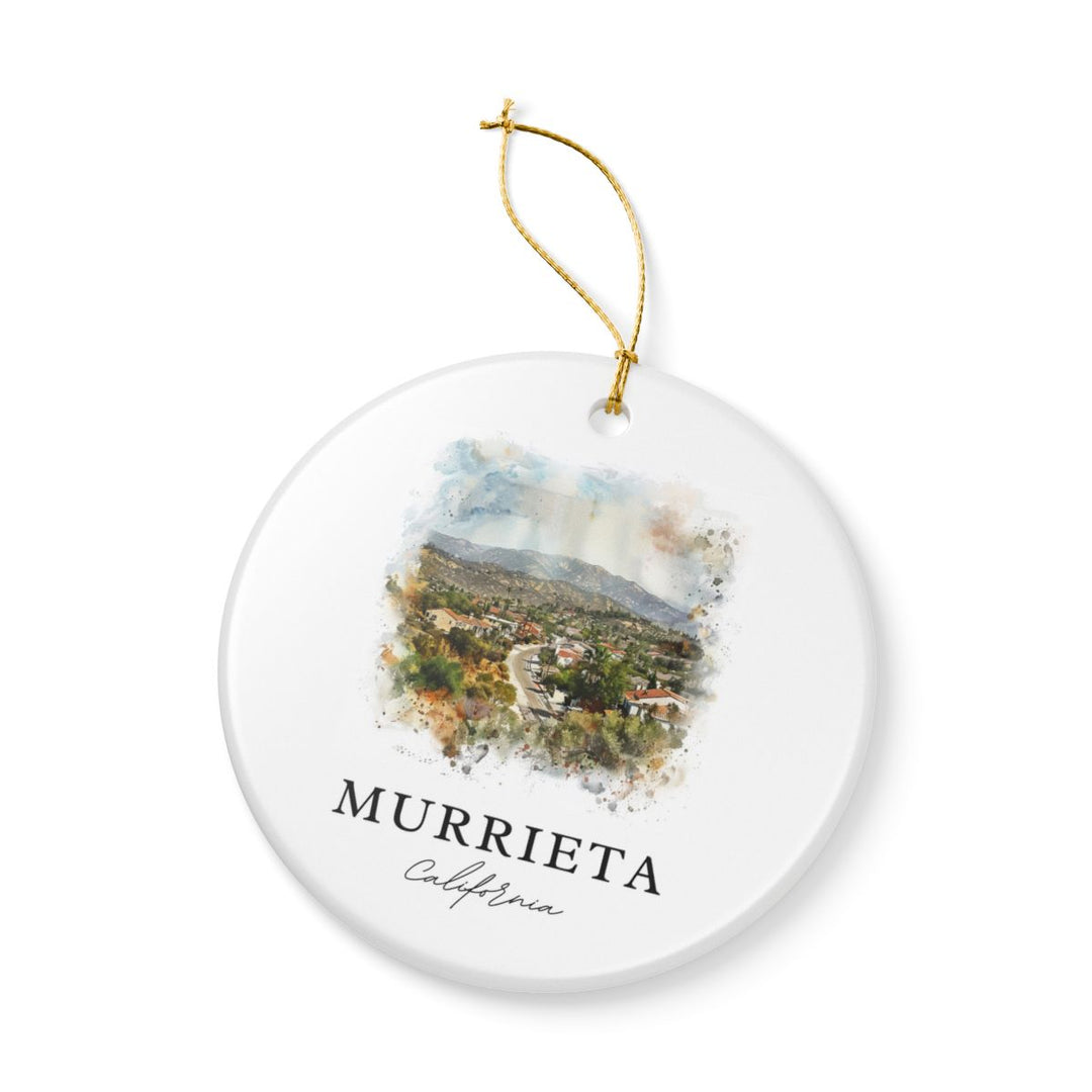 Murrieta California Ornament: Unique Murrieta California Souvenir, Murrieta California Xmas Decor, and Authentic Murrieta California Gift