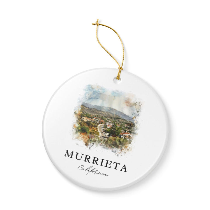 Murrieta California Ornament: Unique Murrieta California Souvenir, Murrieta California Xmas Decor, and Authentic Murrieta California Gift