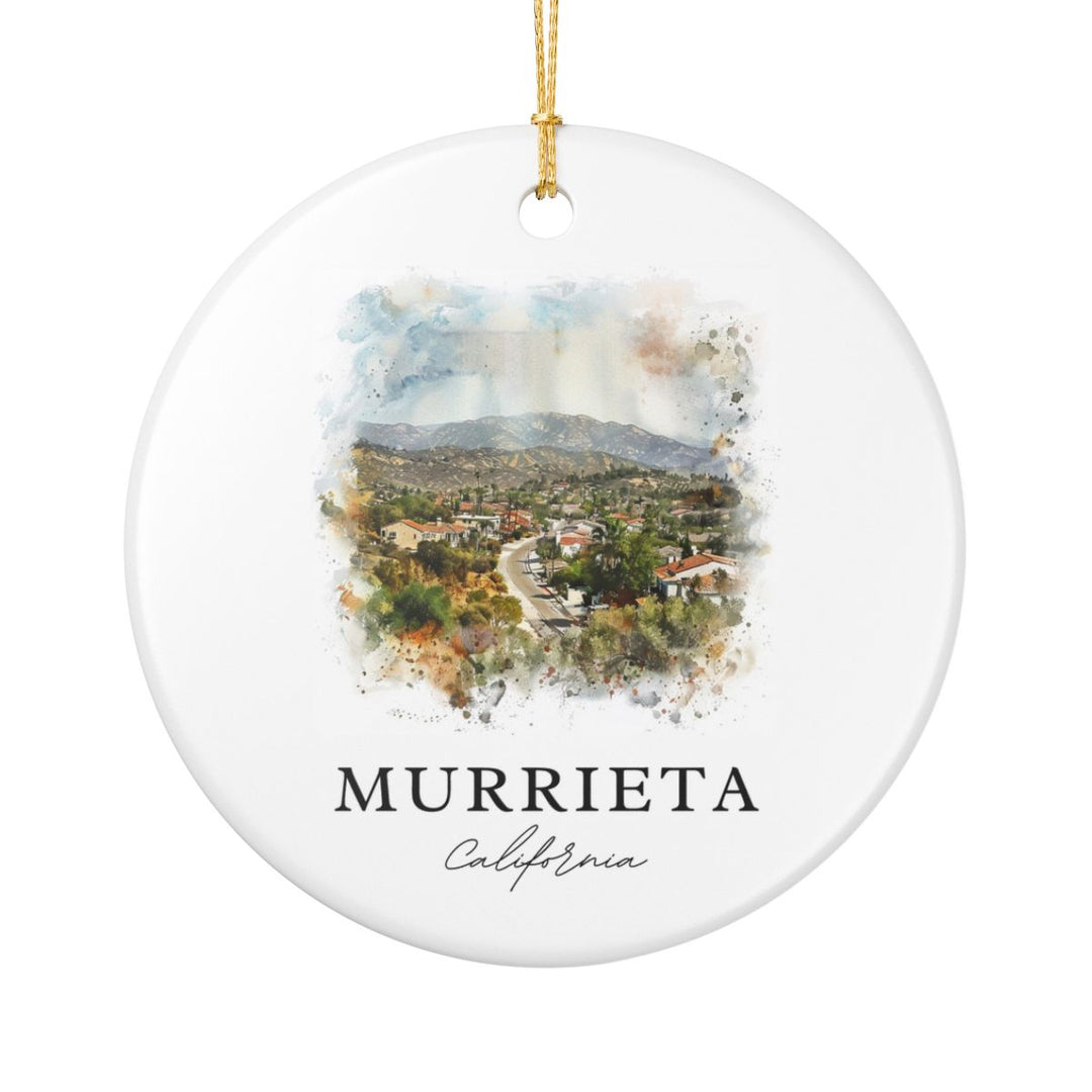 Murrieta California Ornament: Unique Murrieta California Souvenir, Murrieta California Xmas Decor, and Authentic Murrieta California Gift