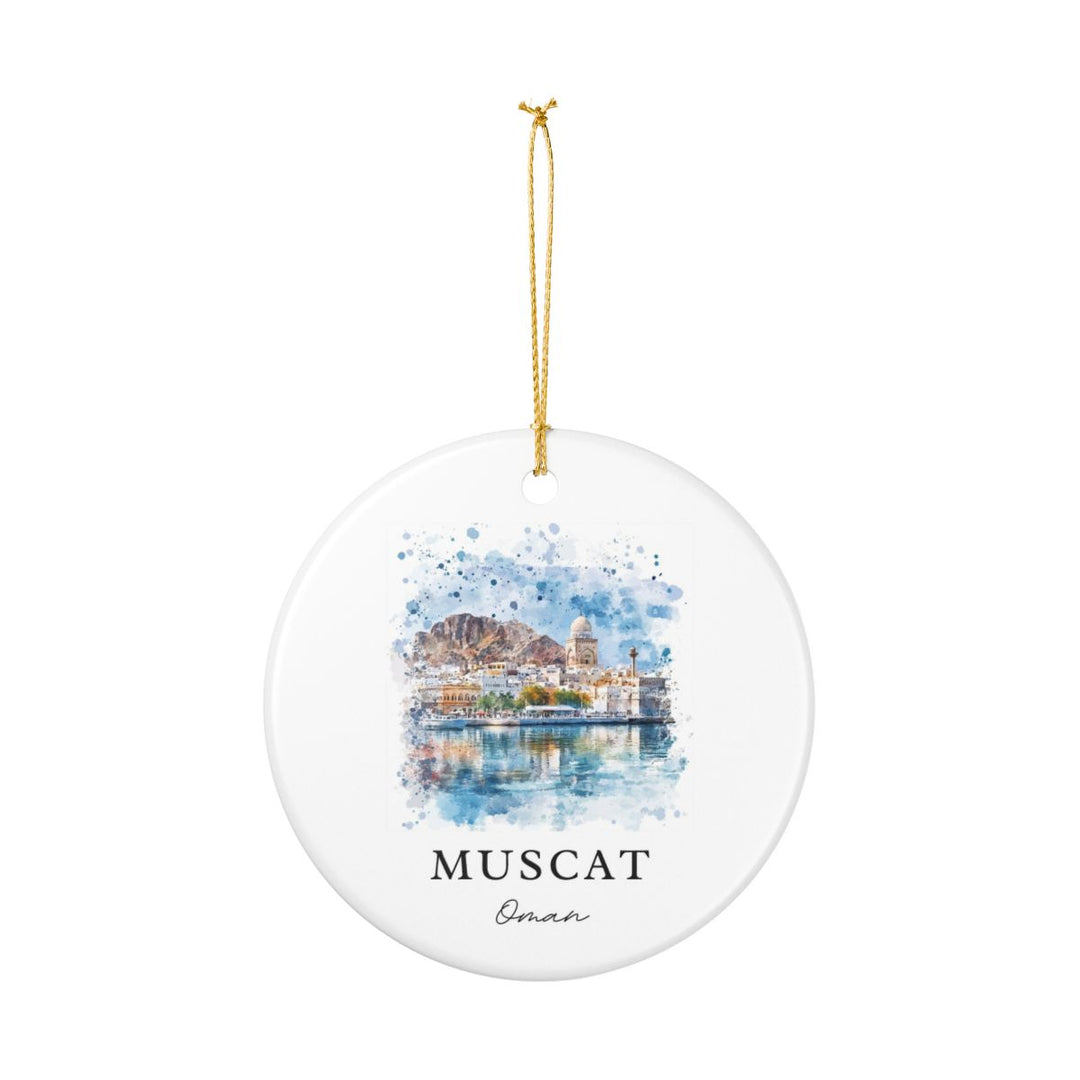 Muscat Oman Ornament: Unique Muscat Oman Souvenir, Muscat Oman Xmas Decor, and Authentic Muscat Oman Gift