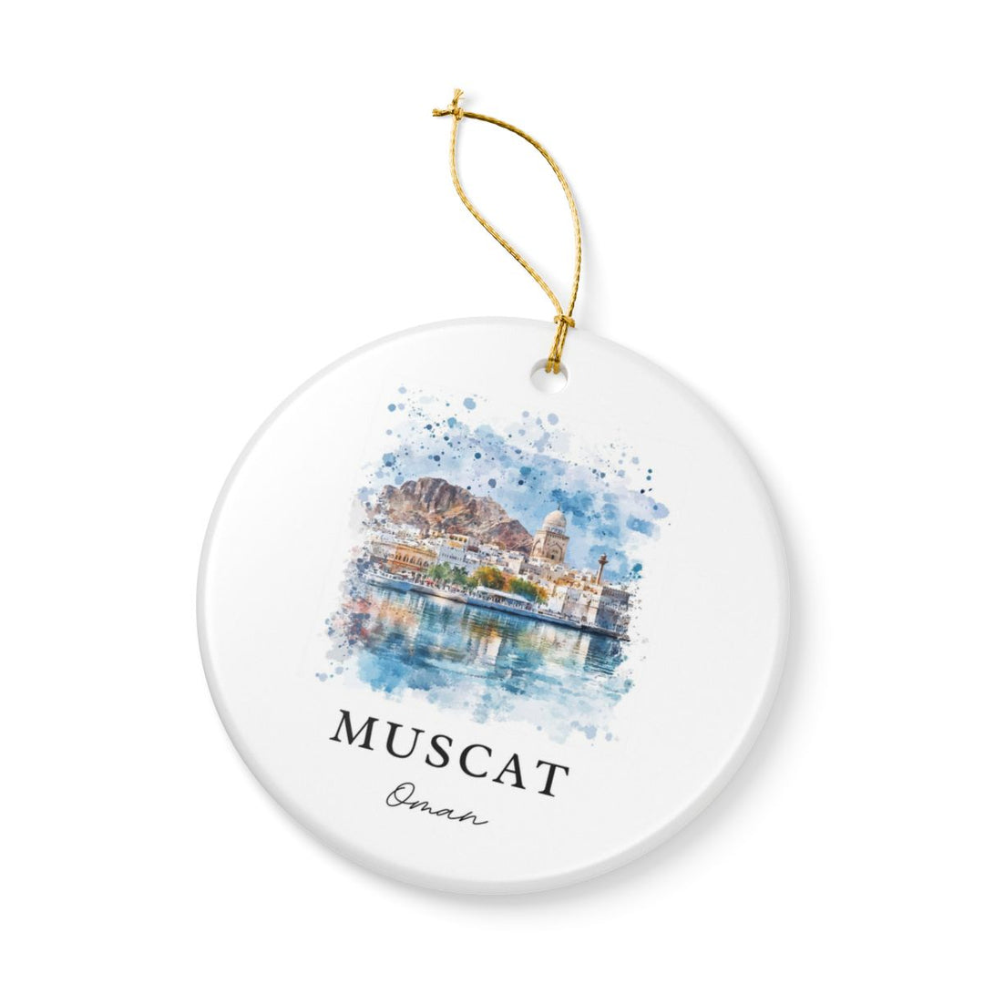 Muscat Oman Ornament: Unique Muscat Oman Souvenir, Muscat Oman Xmas Decor, and Authentic Muscat Oman Gift
