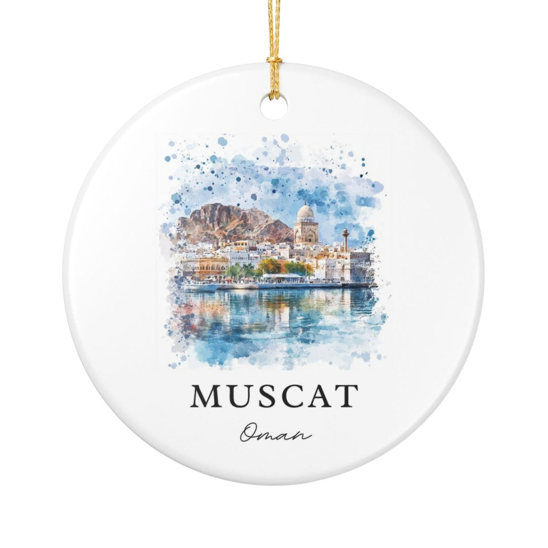 Muscat Oman Ornament: Unique Muscat Oman Souvenir, Muscat Oman Xmas Decor, and Authentic Muscat Oman Gift