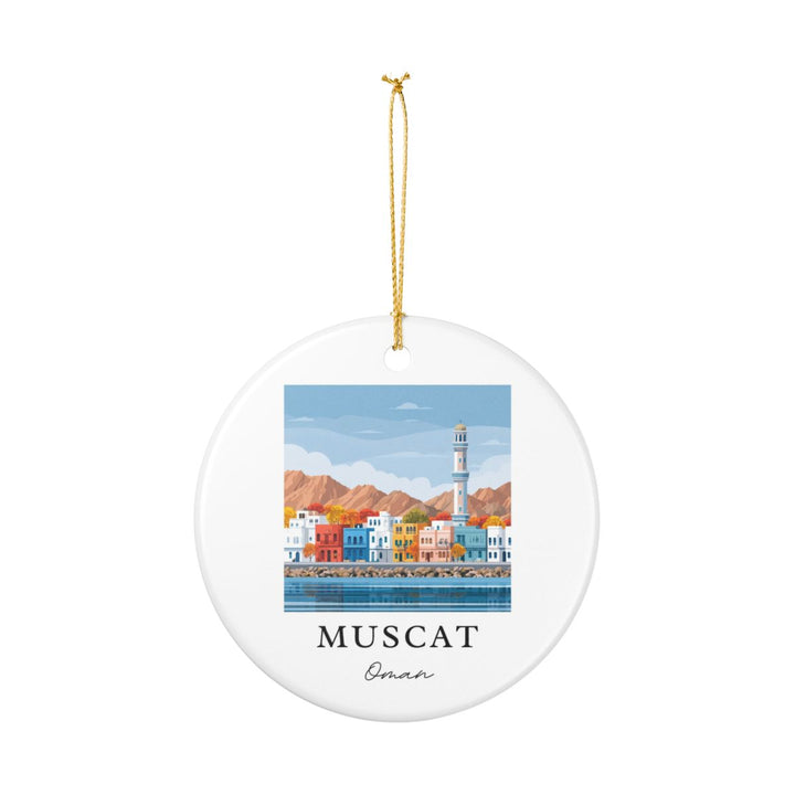 Muscat Oman Ornament: Unique Muscat Oman Souvenir, Muscat Oman Xmas Decor, and Authentic Muscat Oman Gift