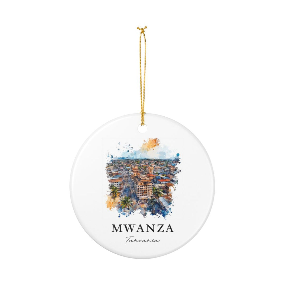 Mwanza Tanzania Ornament: Unique Mwanza Souvenir, Mwanza Tanzania Xmas Decor, and Authentic Mwanza Gift