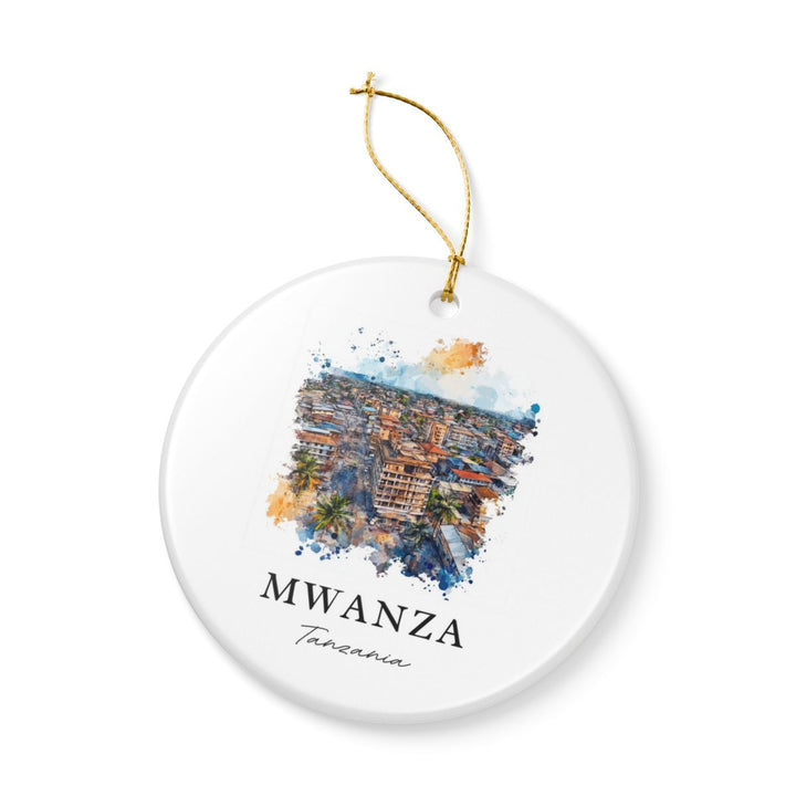 Mwanza Tanzania Ornament: Unique Mwanza Souvenir, Mwanza Tanzania Xmas Decor, and Authentic Mwanza Gift