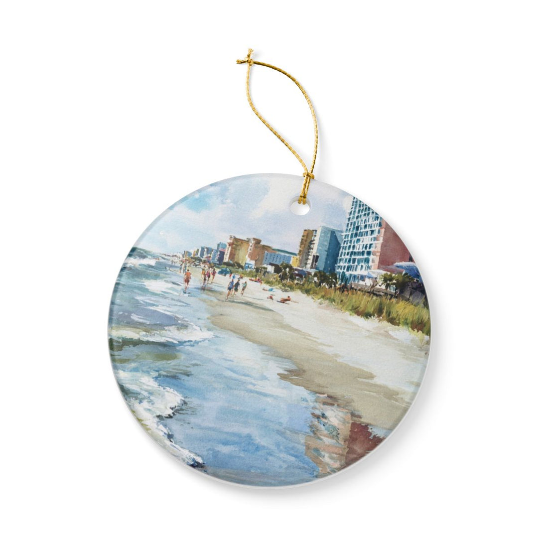 Myrtle Beach South Carolina Ornament: Unique Myrtle Beach Souvenir, Myrtle Beach South Carolina Xmas Decor, and Authentic Myrtle Beach Gift
