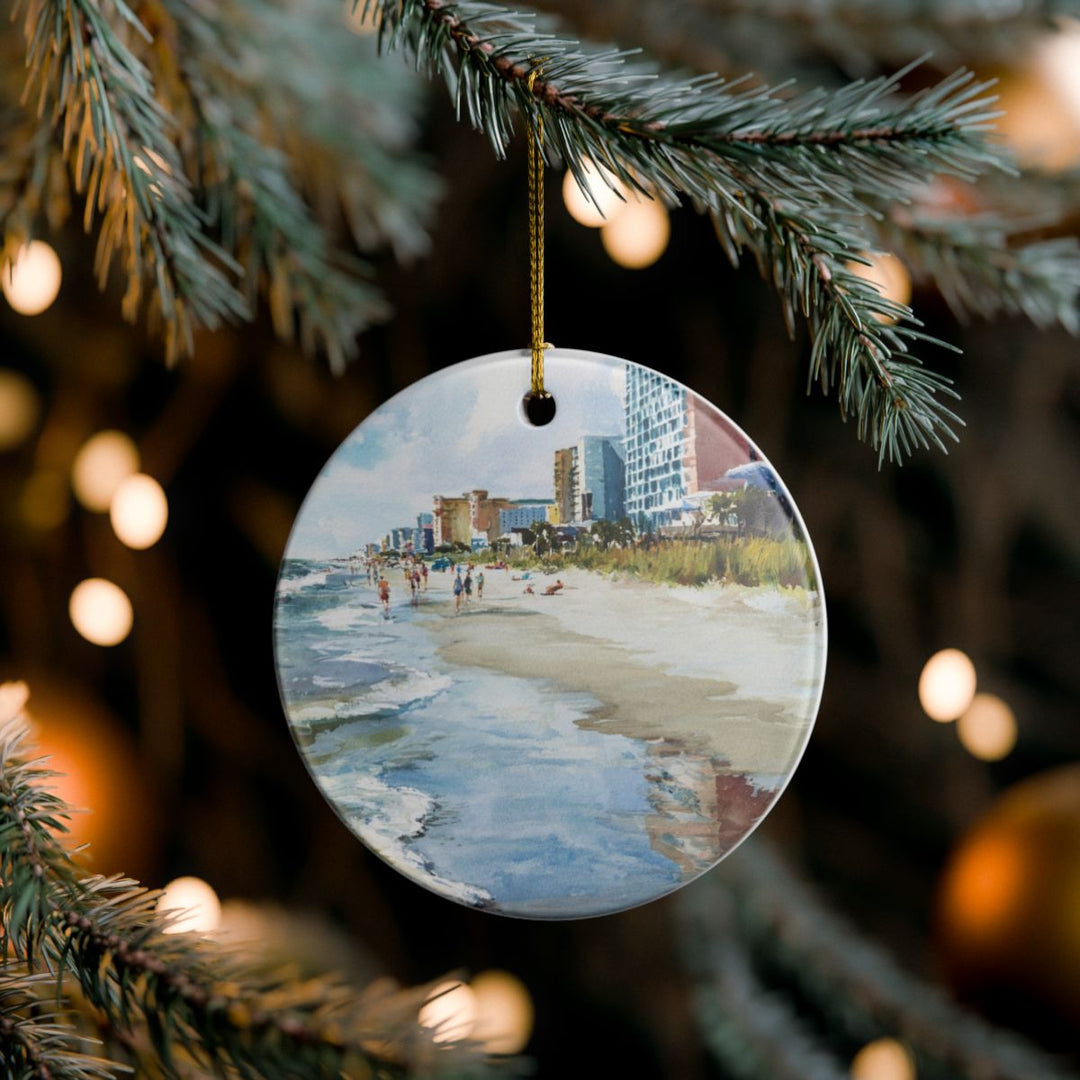 Myrtle Beach South Carolina Ornament: Unique Myrtle Beach Souvenir, Myrtle Beach South Carolina Xmas Decor, and Authentic Myrtle Beach Gift
