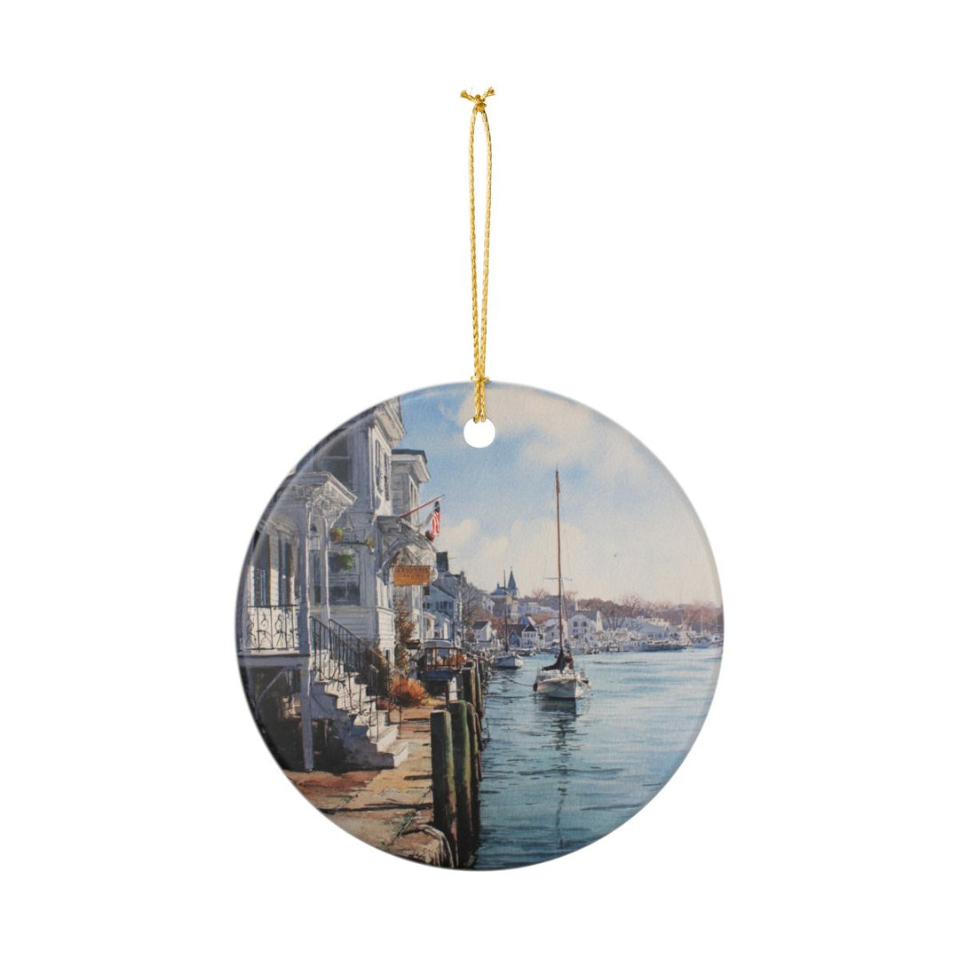 Mystic Connecticut Ornament: Unique Mystic Connecticut Souvenir, Mystic Connecticut Xmas Decor, and Authentic Mystic Connecticut Gift