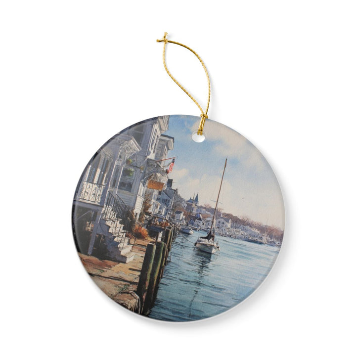 Mystic Connecticut Ornament: Unique Mystic Connecticut Souvenir, Mystic Connecticut Xmas Decor, and Authentic Mystic Connecticut Gift