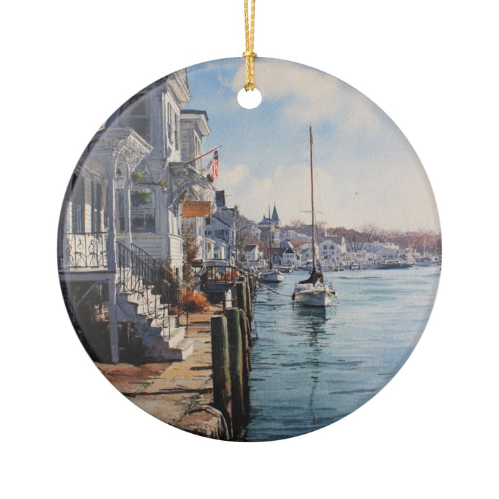 Mystic Connecticut Ornament: Unique Mystic Connecticut Souvenir, Mystic Connecticut Xmas Decor, and Authentic Mystic Connecticut Gift