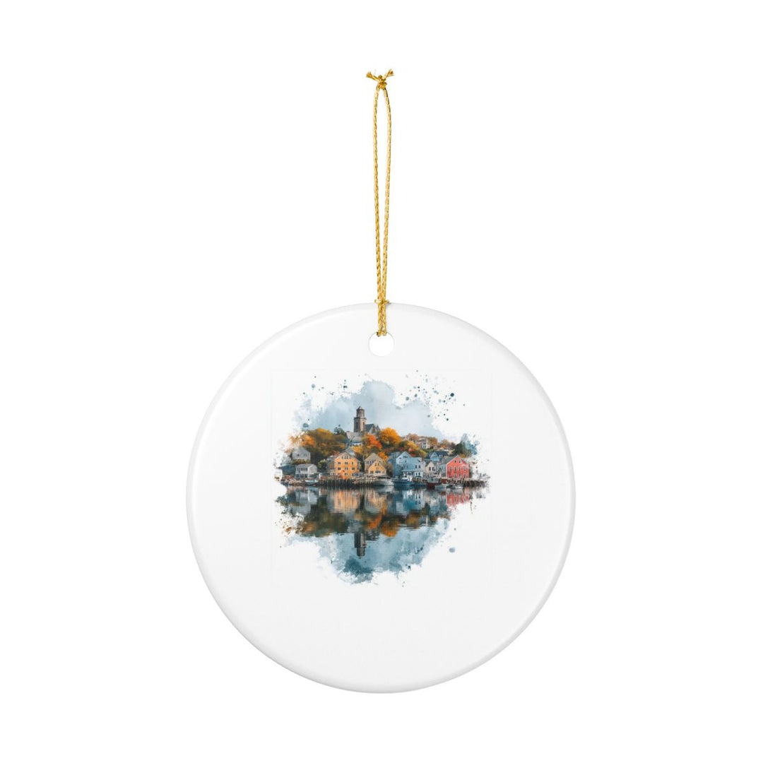 Mystic Connecticut Ornament: Unique Mystic Connecticut Souvenir, Mystic Connecticut Xmas Decor, and Authentic Mystic Connecticut Gift