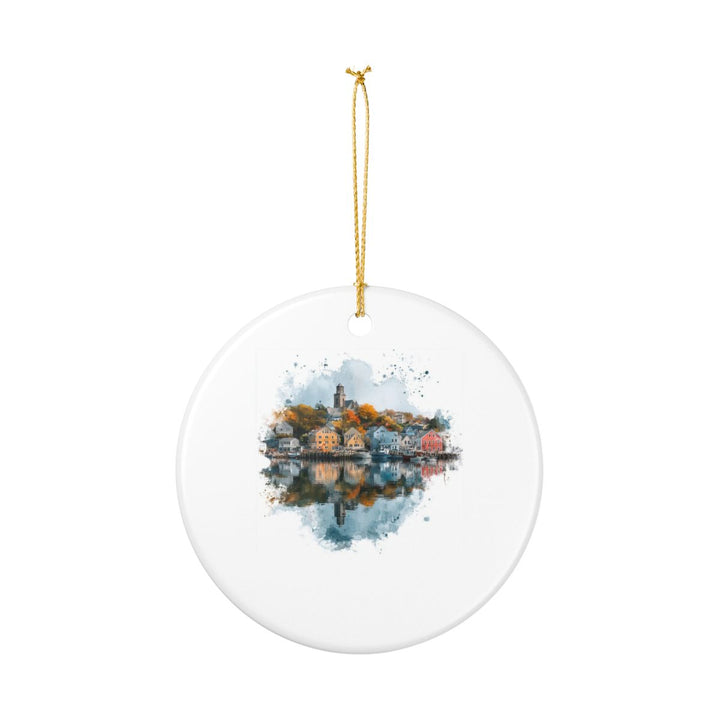 Mystic Connecticut Ornament: Unique Mystic Connecticut Souvenir, Mystic Connecticut Xmas Decor, and Authentic Mystic Connecticut Gift