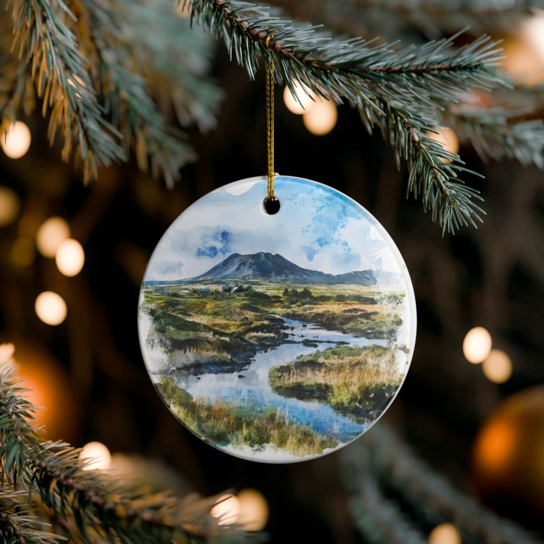 Mývatn Iceland Ornament: Unique Mývatn Souvenir, Mývatn Iceland Xmas Decor, and Authentic Mývatn Gift