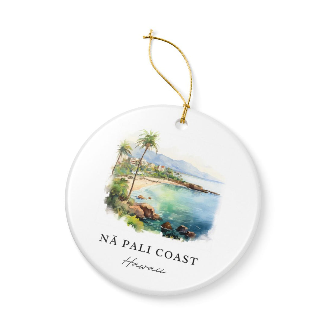 Nā Pali Coast Hawaii Ornament: Unique Nā Pali Coast Souvenir, Nā Pali Coast Hawaii Xmas Decor, and Authentic Nā Pali Coast Gift
