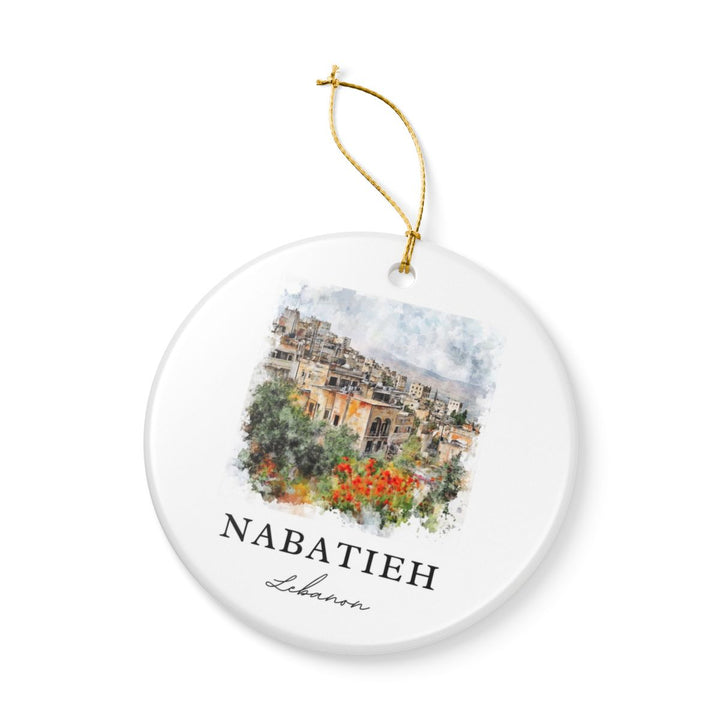 Nabatieh Lebanon Ornament: Unique Nabatieh Souvenir, Nabatieh Lebanon Xmas Decor, and Authentic Nabatieh Gift