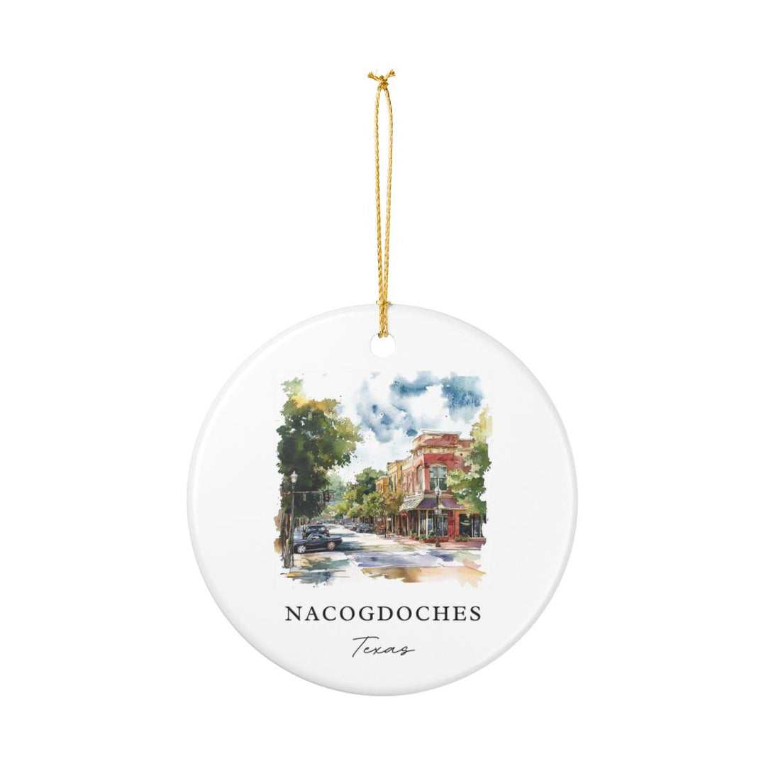 Nacogdoches Texas USA Ornament: Unique Nacogdoches Souvenir, Nacogdoches Texas Xmas Decor, and Authentic Nacogdoches Gift
