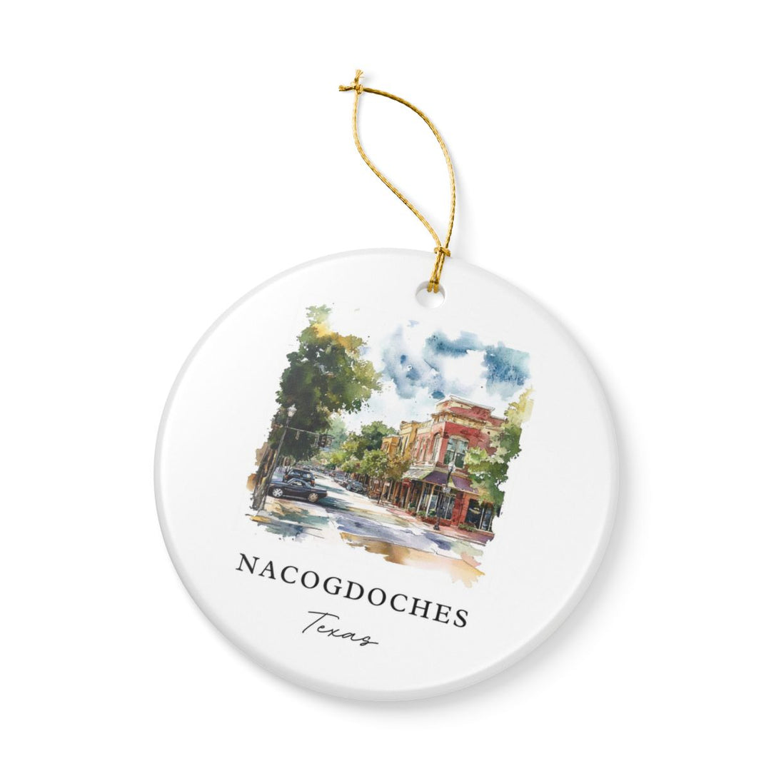 Nacogdoches Texas USA Ornament: Unique Nacogdoches Souvenir, Nacogdoches Texas Xmas Decor, and Authentic Nacogdoches Gift