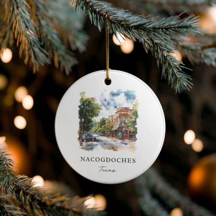 Nacogdoches Texas USA Ornament: Unique Nacogdoches Souvenir, Nacogdoches Texas Xmas Decor, and Authentic Nacogdoches Gift